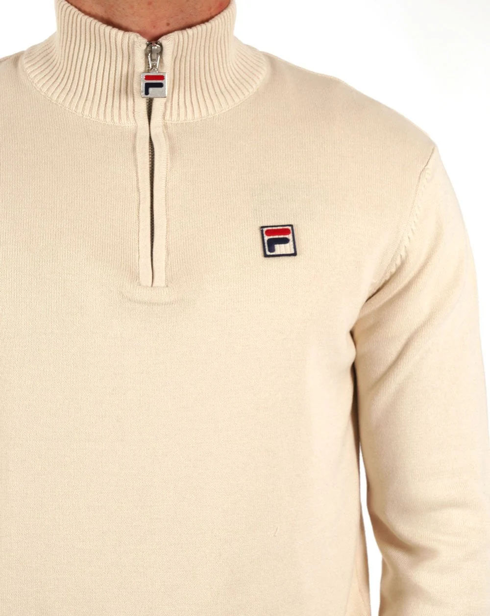 Fila Vintage 1/4 Zip Knit Gardenia - Image 2