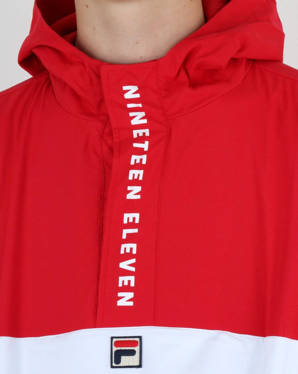 Fila Vintage 1911 Qtr Zip Jacket Red/Navy/White - Image 2