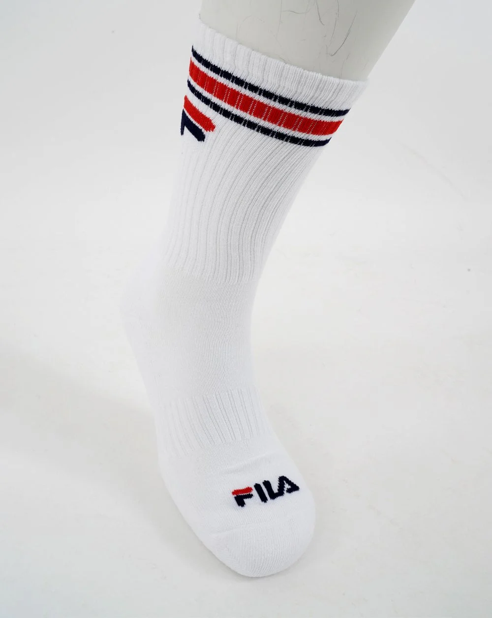 Fila Vintage 3 Pack Socks White - Image 3