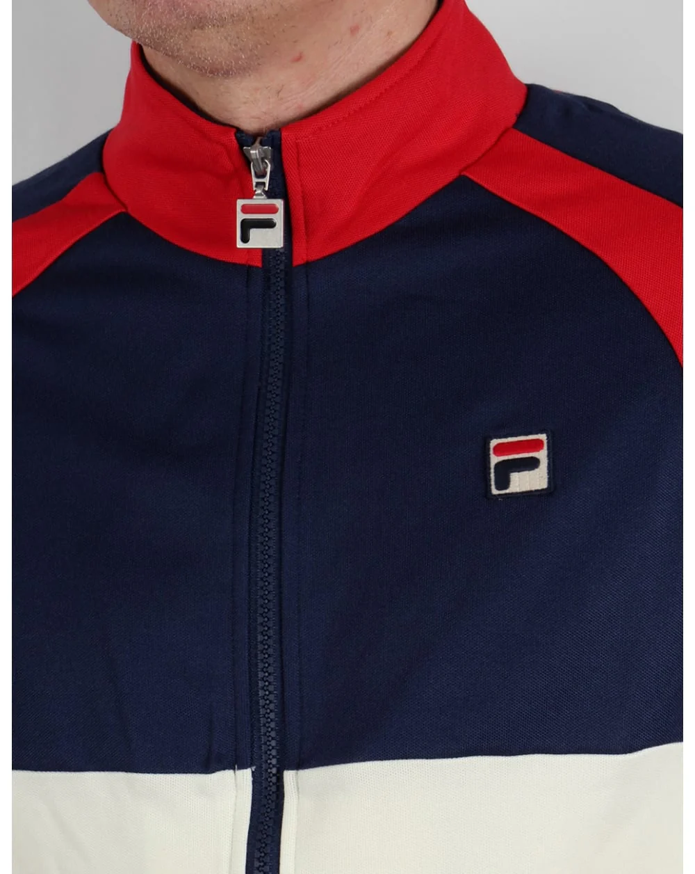 Fila Vintage 70s Original Track Top Navy/red/gardenia - Image 2
