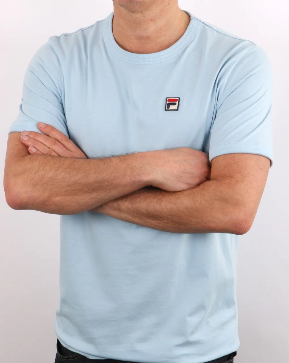Fila Vintage 80scc T Shirt Sky Blue - Image 3