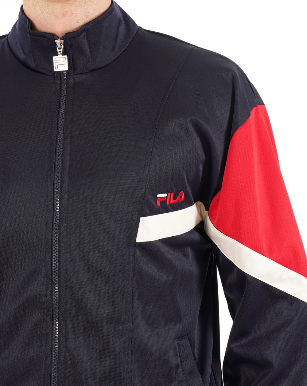 Fila Vintage Albarn Track Top Navy - Image 3