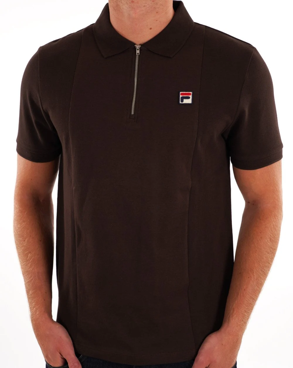 Fila Vintage Anton Polo Shirt Coffee Bean