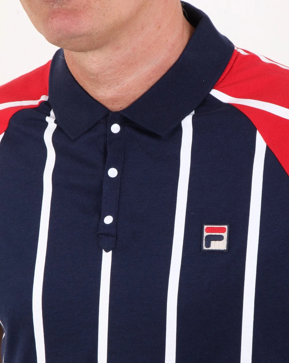 Fila Vintage Antonio Polo Shirt Navy - Image 2