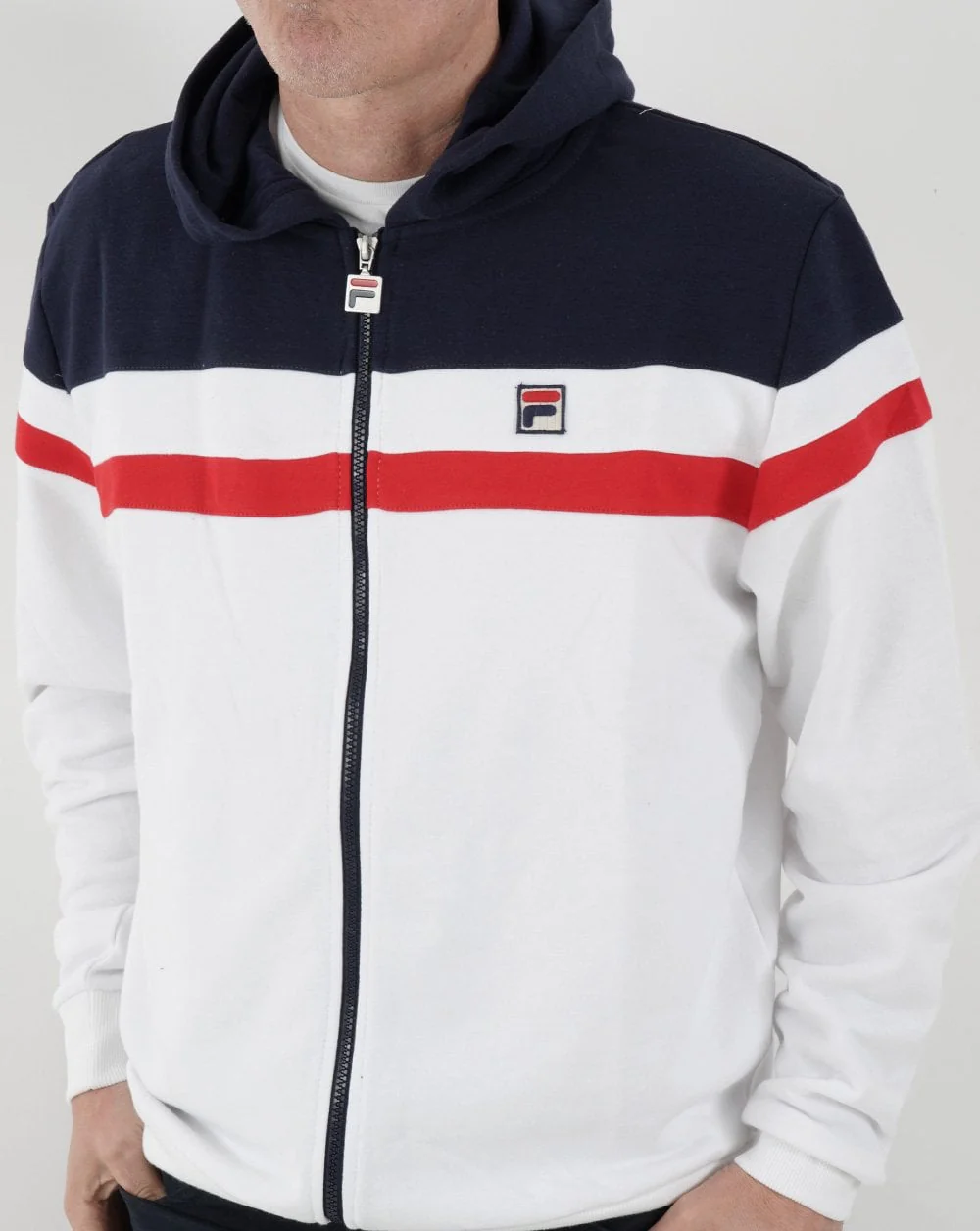 Fila Vintage Arlo Hoody White/Navy/Red