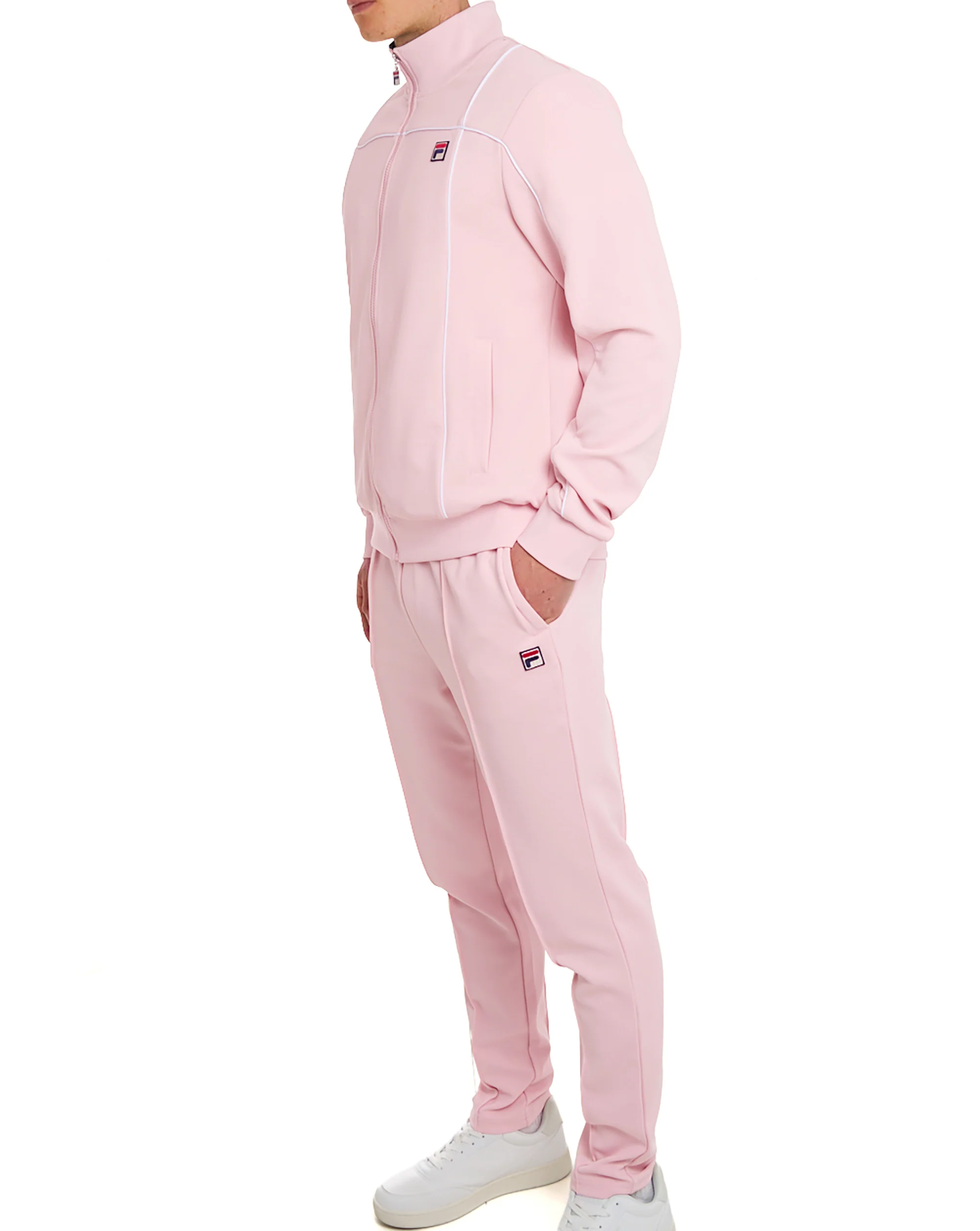 Fila Vintage Terrinda Funnel Track Top Soft Pink - Image 3