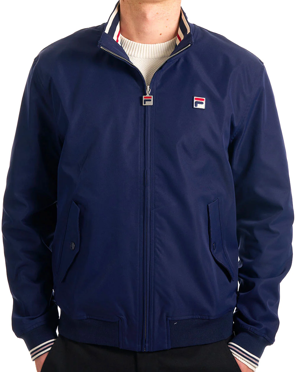 Fila Vintage Arturo Coach Jacket Navy - Image 3
