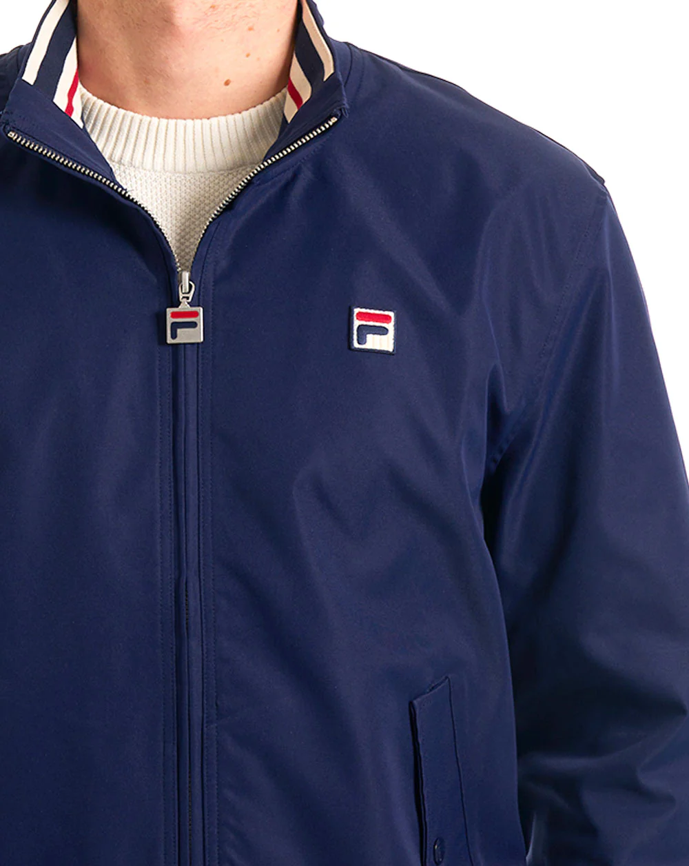 Fila Vintage Arturo Coach Jacket Navy - Image 4