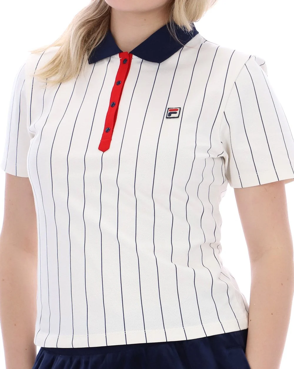 Fila Vintage Bai Fitted Polo Shirt Gardenia - Image 3