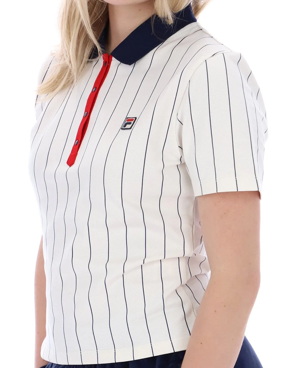 Fila Vintage Bai Fitted Polo Shirt Gardenia - Image 4