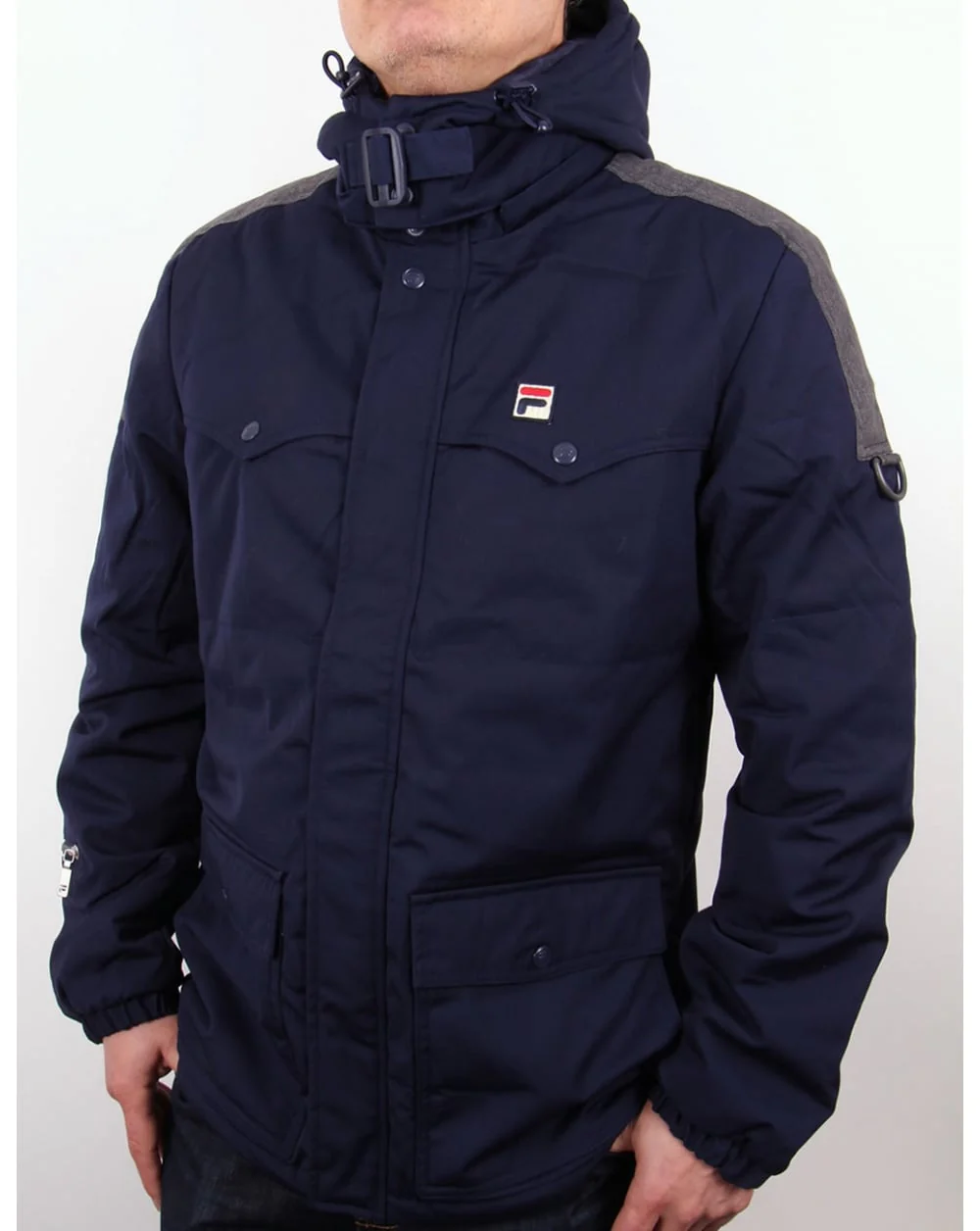 Fila Vintage Baresi Padded Jacket Navy
