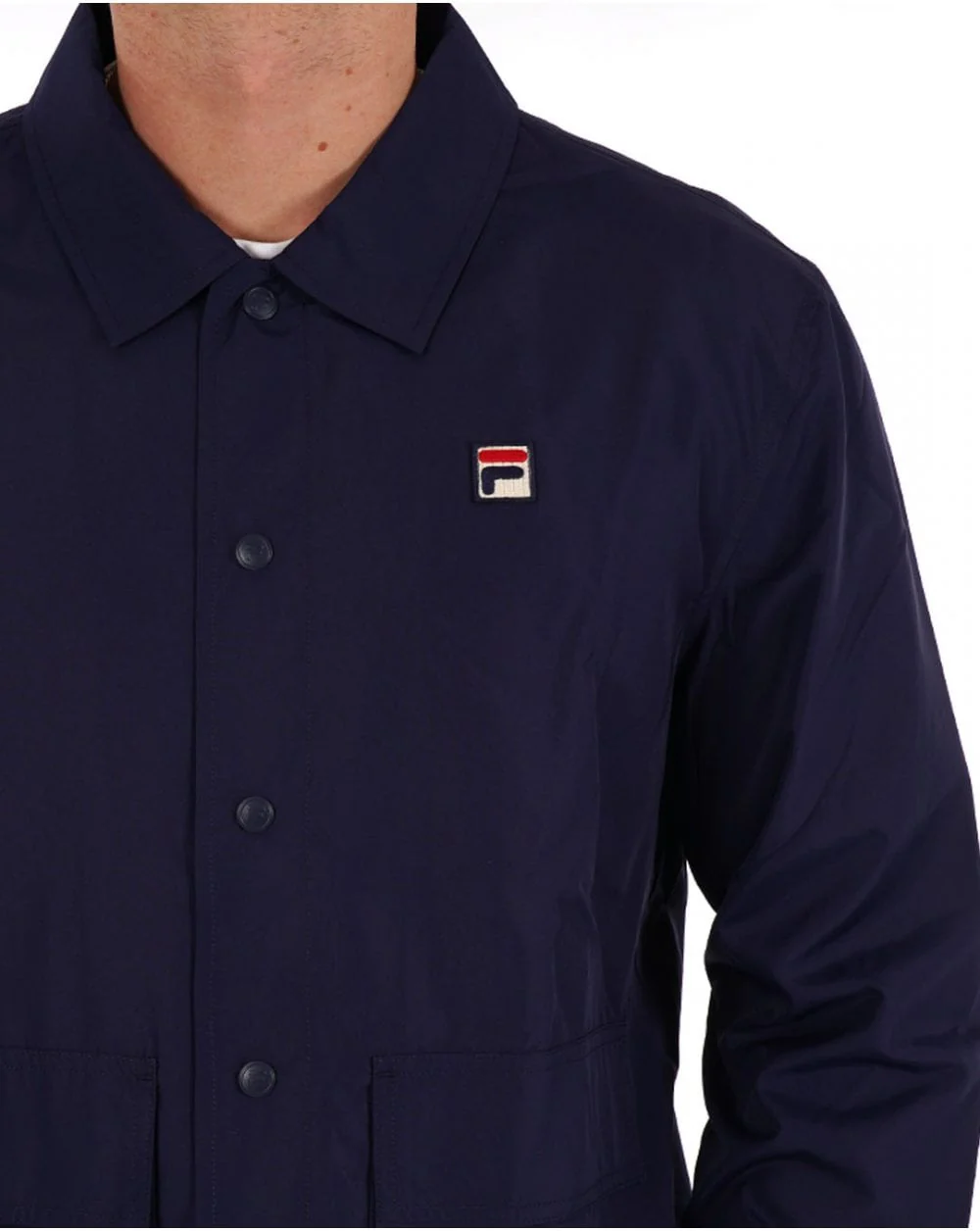 Fila Vintage Bates Coach Jacket Navy - Image 2