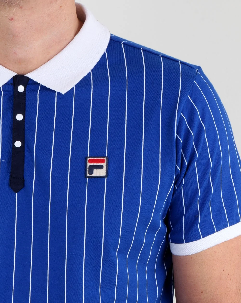 Fila Vintage Bb1 Polo Shirt Blue - Image 2