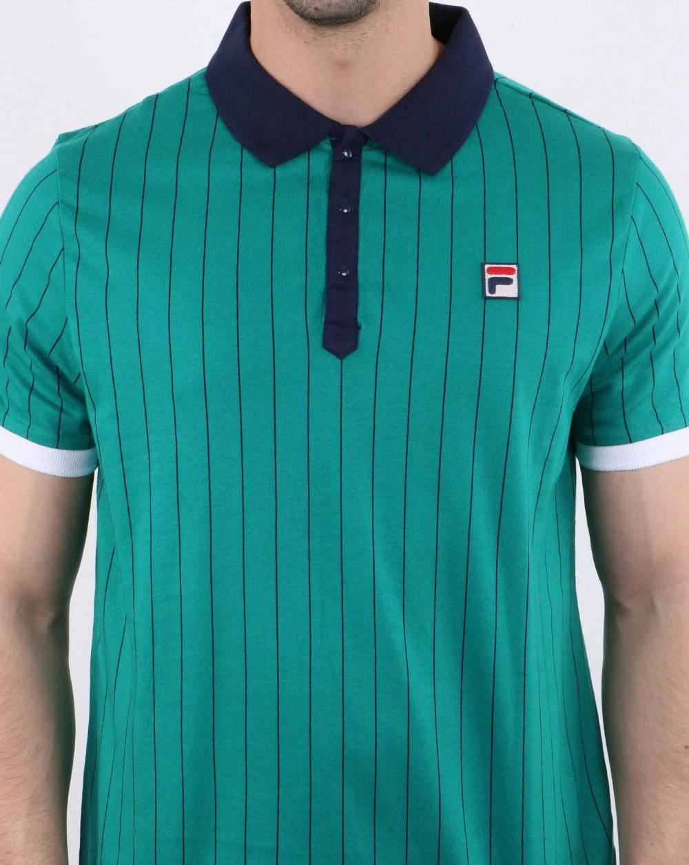 Fila Vintage BB1 Polo Shirt Green - Image 4