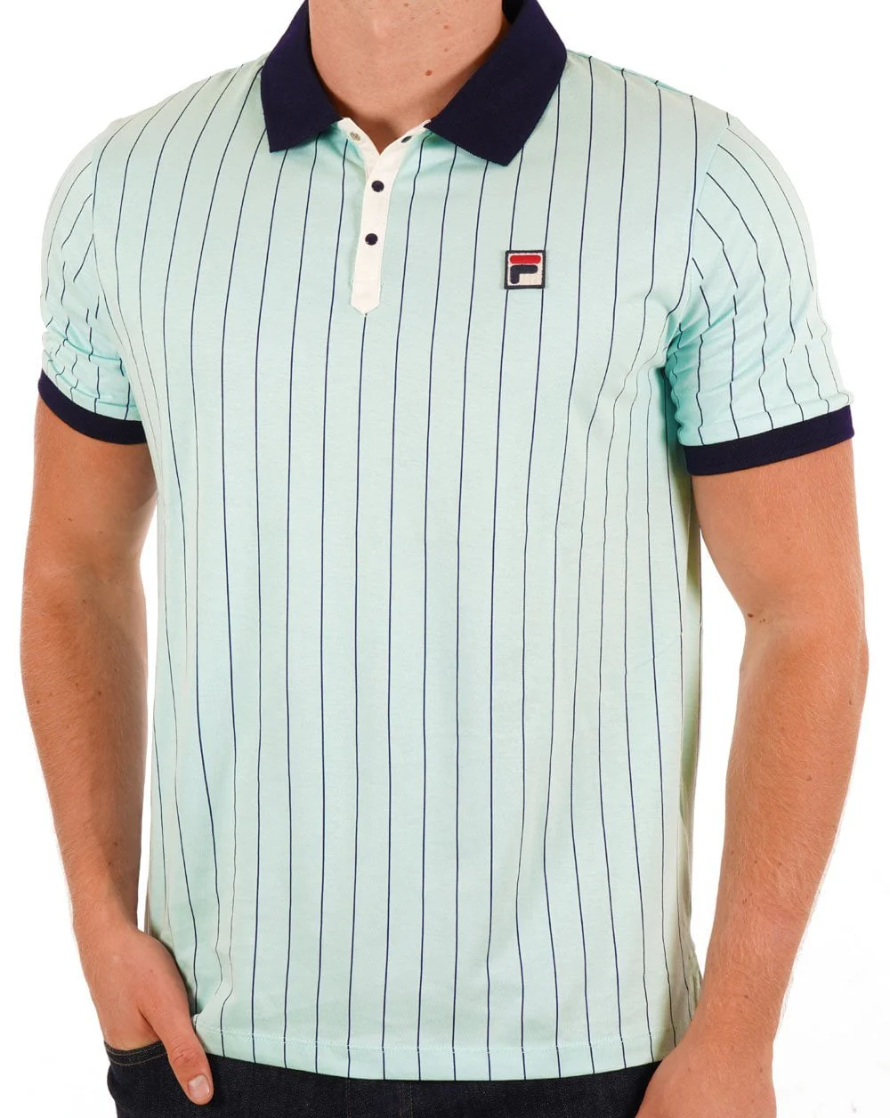 Fila Vintage BB1 Polo Shirt Pastel Turquoise