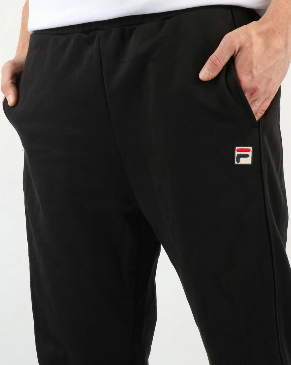 Fila Vintage Bianchi Track Pants Black - Image 2