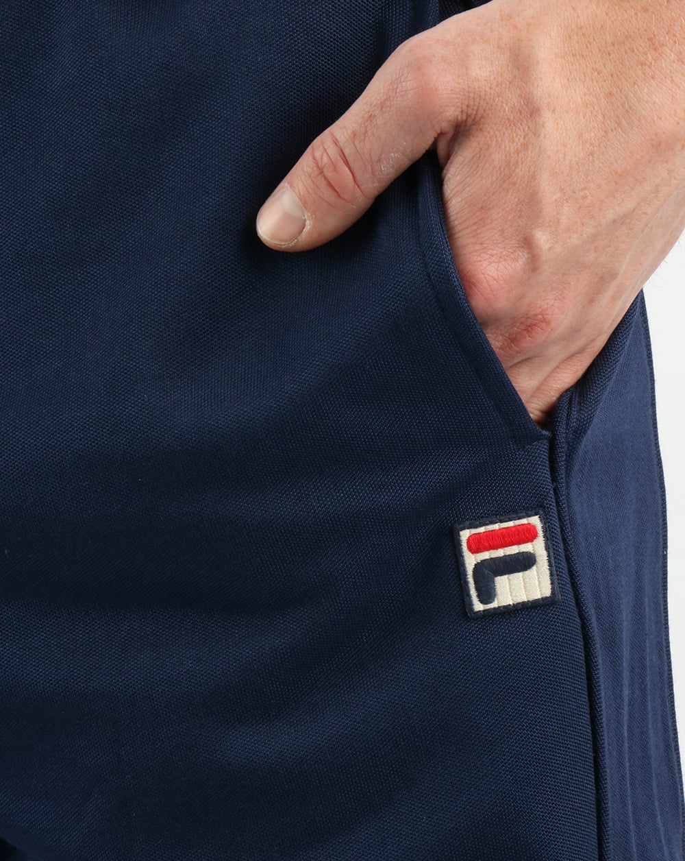 Fila Vintage Bianchi Track Pants Navy - Image 3
