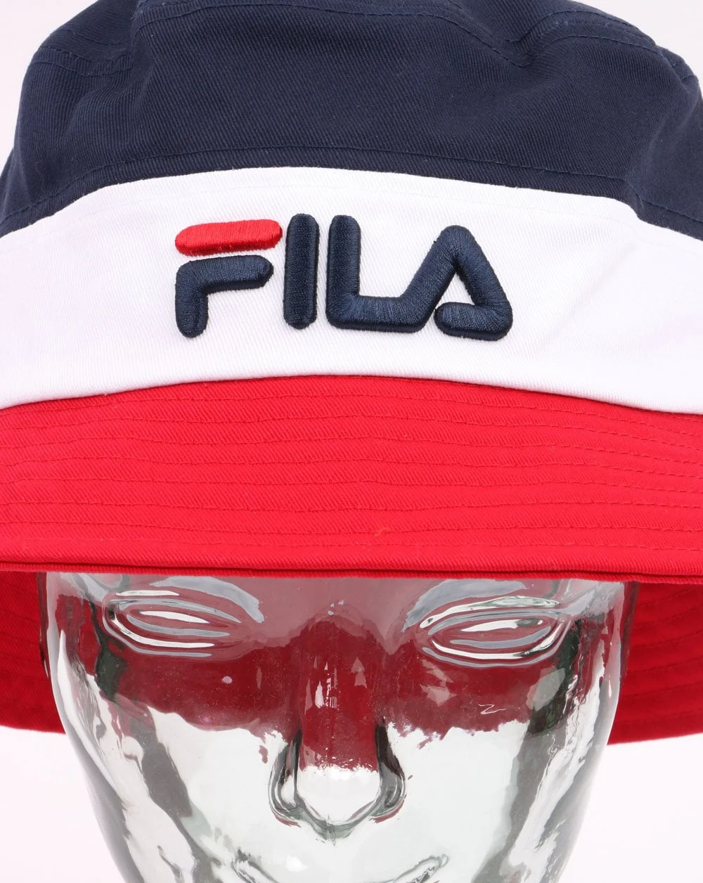 Fila Vintage Bloc Bucket Hat Red/White/Navy - Image 3
