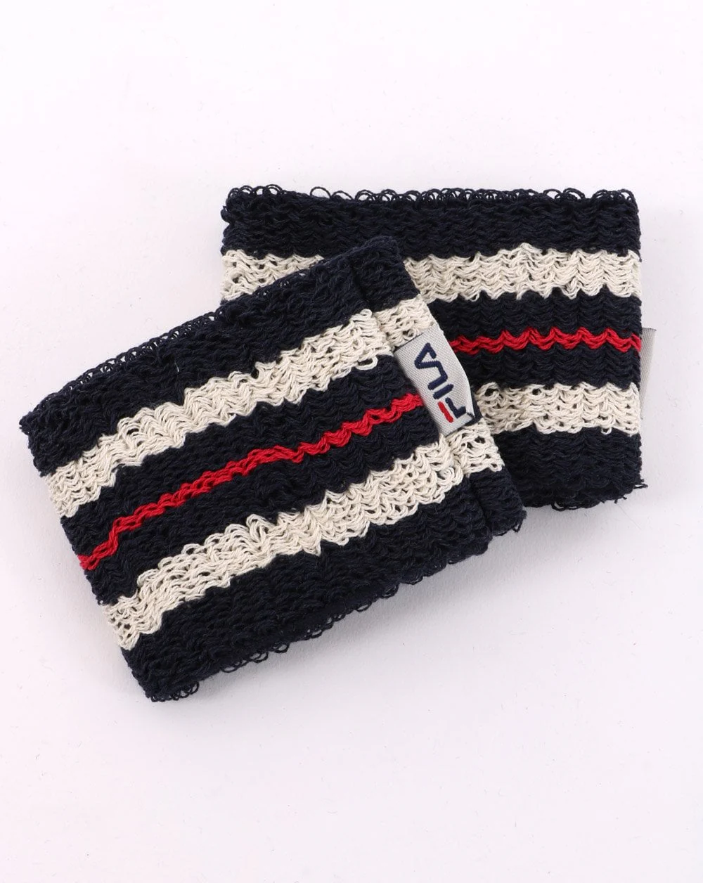 Fila Vintage Borg Sweatband Double Pack Navy
