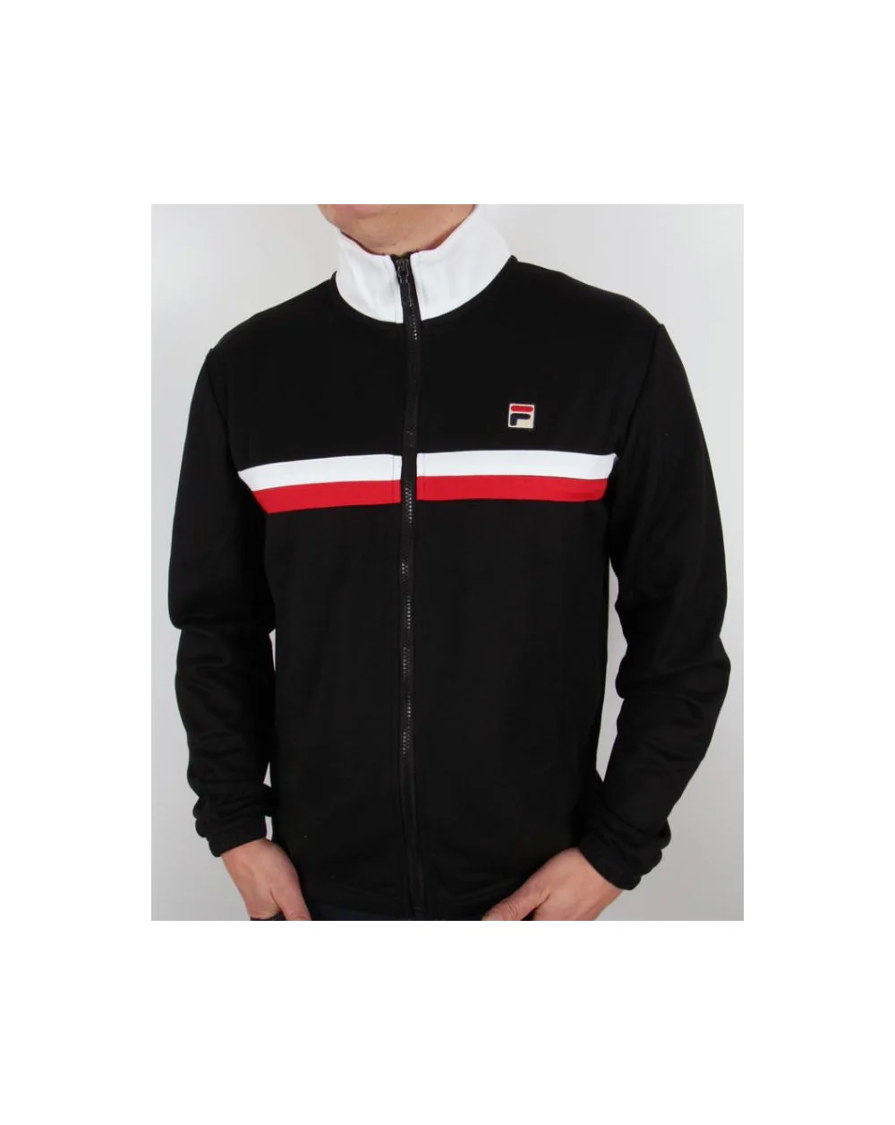Fila Vintage Bowbreaker 2 Track Top Black/White/Red