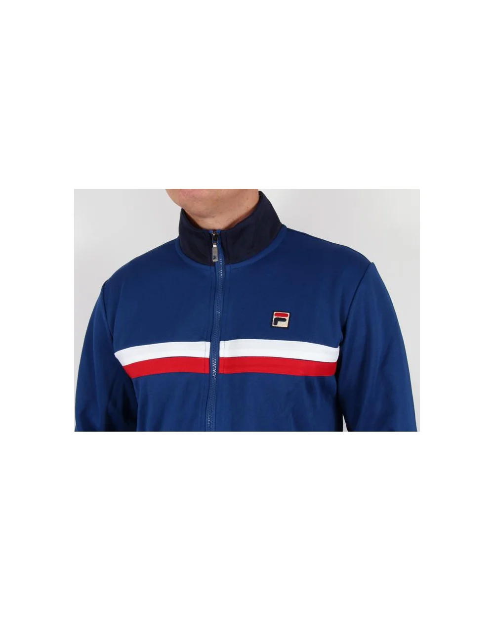 Fila Vintage Bowbreaker 2 Track Top Italia Blue/Red/White - Image 3