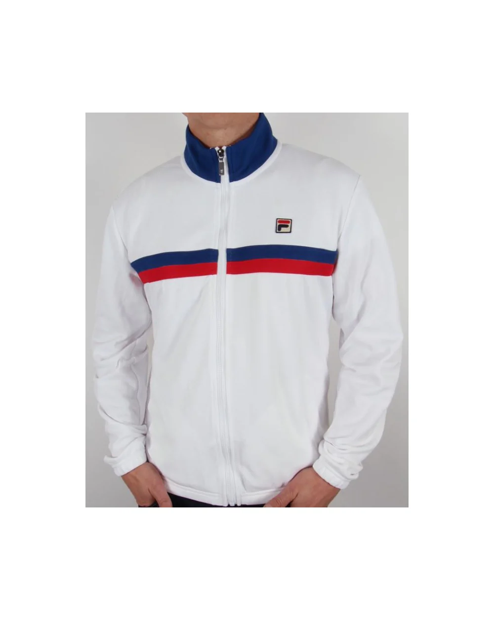 Fila Vintage Bowbreaker 2 Track Top White/Italia Blue/Red