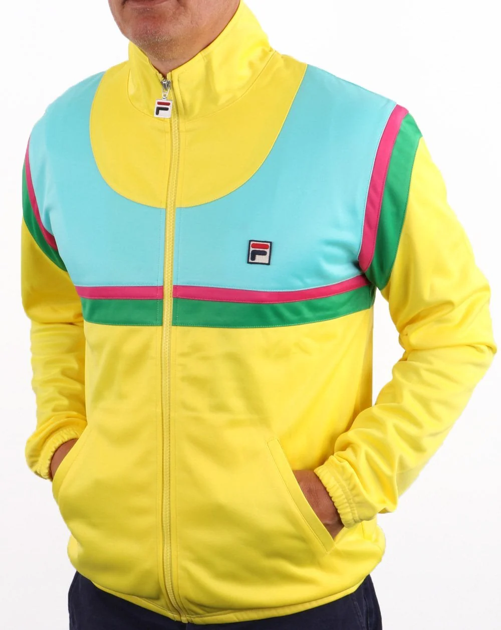 Fila Vintage Business GOLF Track Top Yellow - Image 3