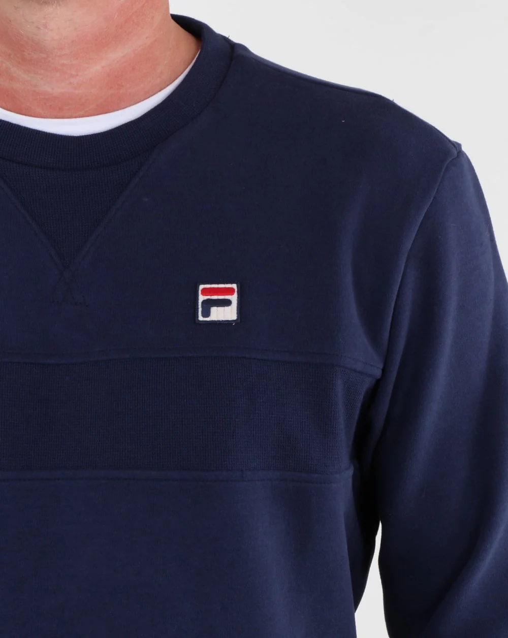 Fila Vintage Carlo Sweatshirt Navy - Image 2