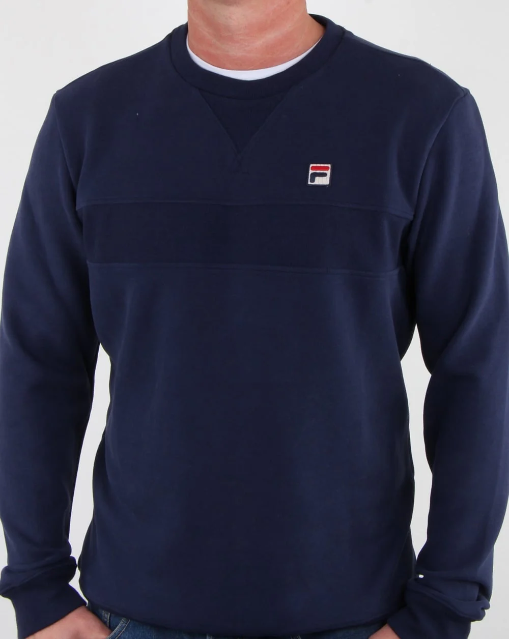 Fila Vintage Carlo Sweatshirt Navy - Image 3
