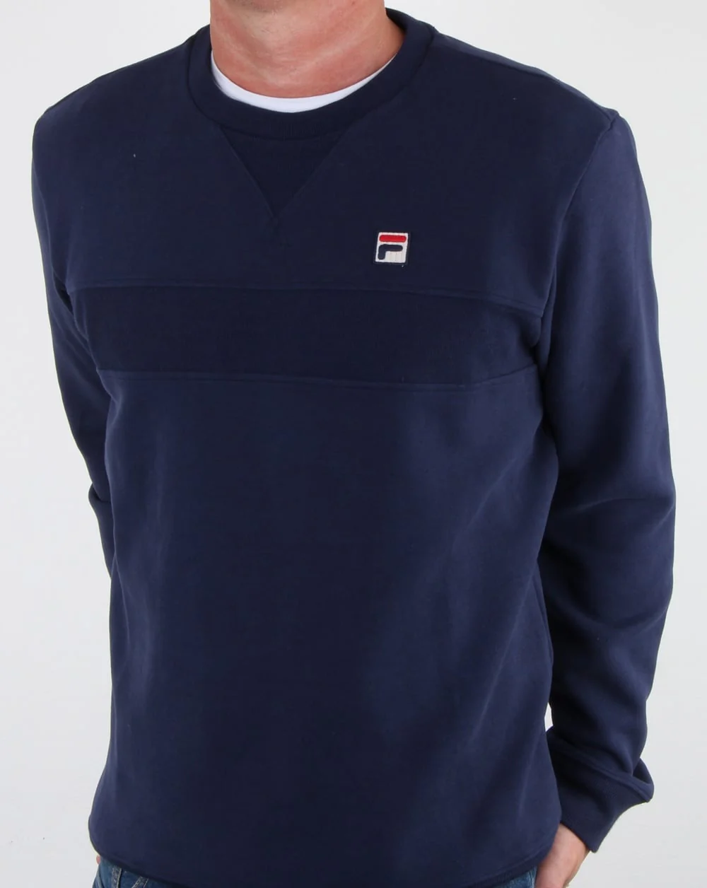 Fila Vintage Carlo Sweatshirt Navy - Image 4