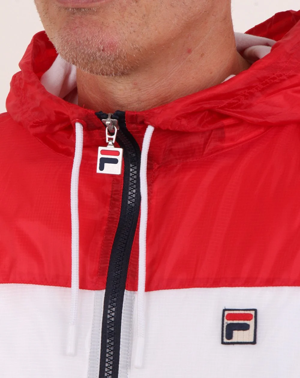 Fila Vintage Cedric Rain Jacket Red/navy/white - Image 2