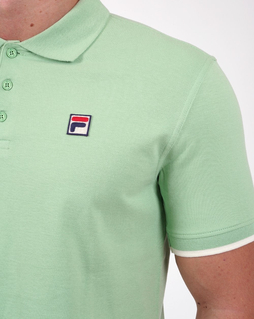 Fila Vintage Classic Polo Shirt Green - Image 3