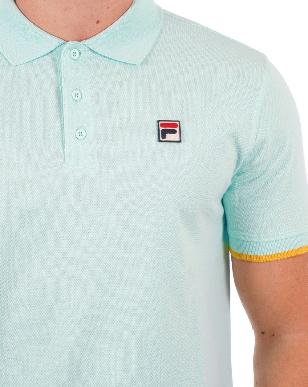 Fila Vintage Classic Polo Shirt Mint - Image 2