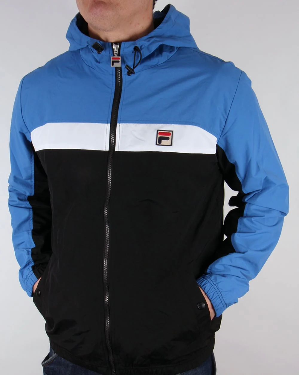 Fila Vintage Clipper Jacket Black/Ocean/White - Image 3