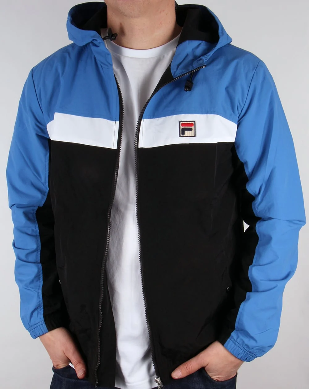 Fila Vintage Clipper Jacket Black/Ocean/White - Image 4