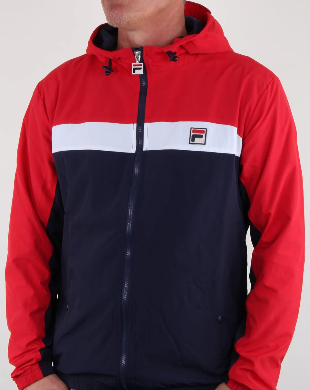 Fila Vintage Clipper Jacket Navy/red/white