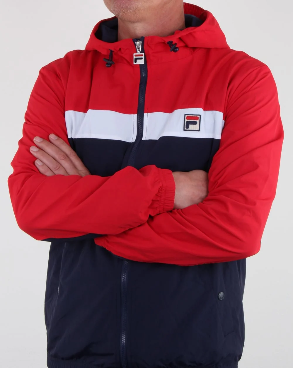 Fila Vintage Clipper Jacket Navy/red/white - Image 3