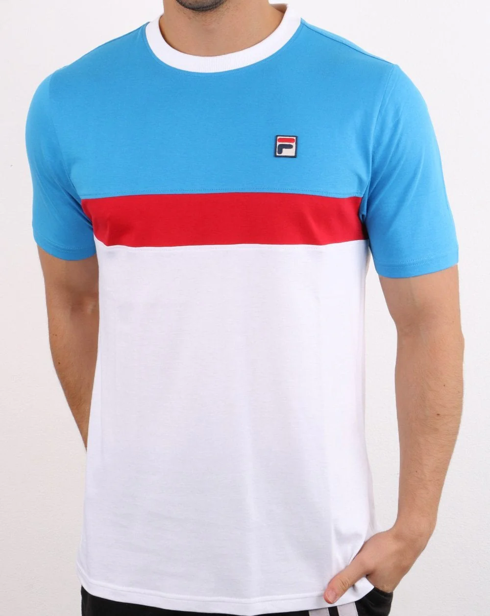 Fila Vintage Colours T-shirt White/Blue/Red - Image 2