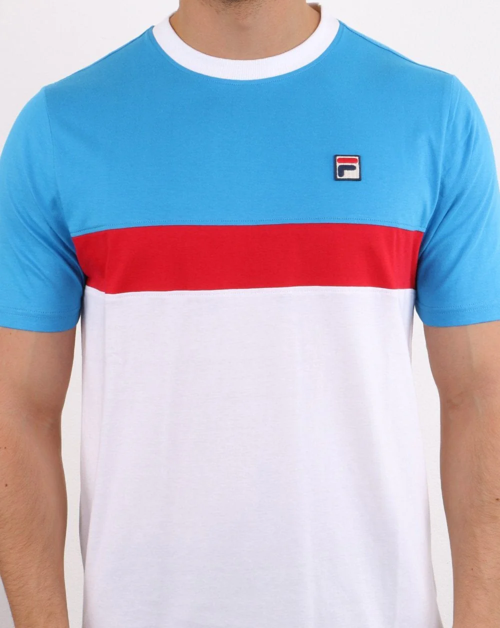 Fila Vintage Colours T-shirt White/Blue/Red - Image 3