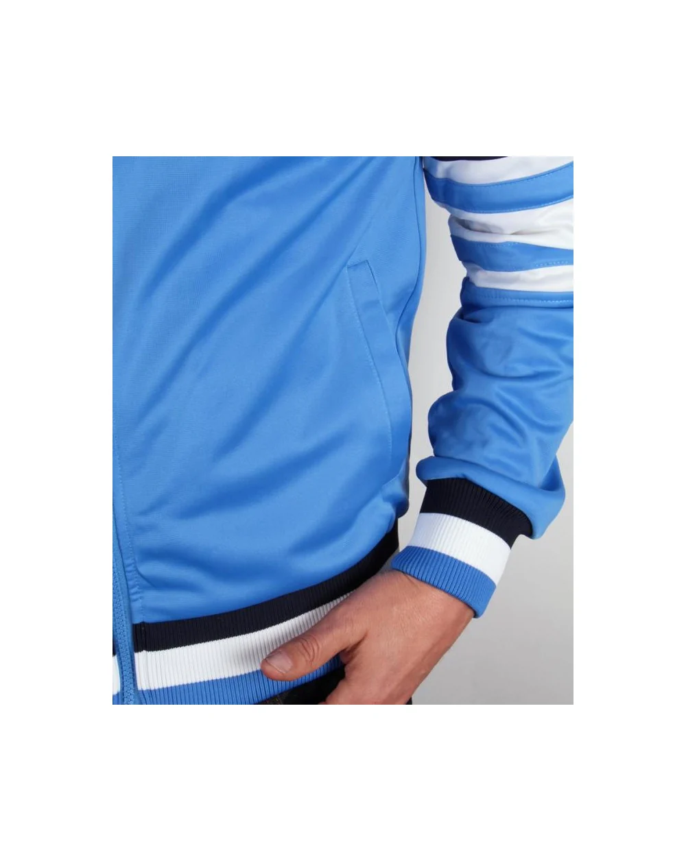Fila Vintage Court Vilas Track Top Ocean Blue/White/Navy - Image 3