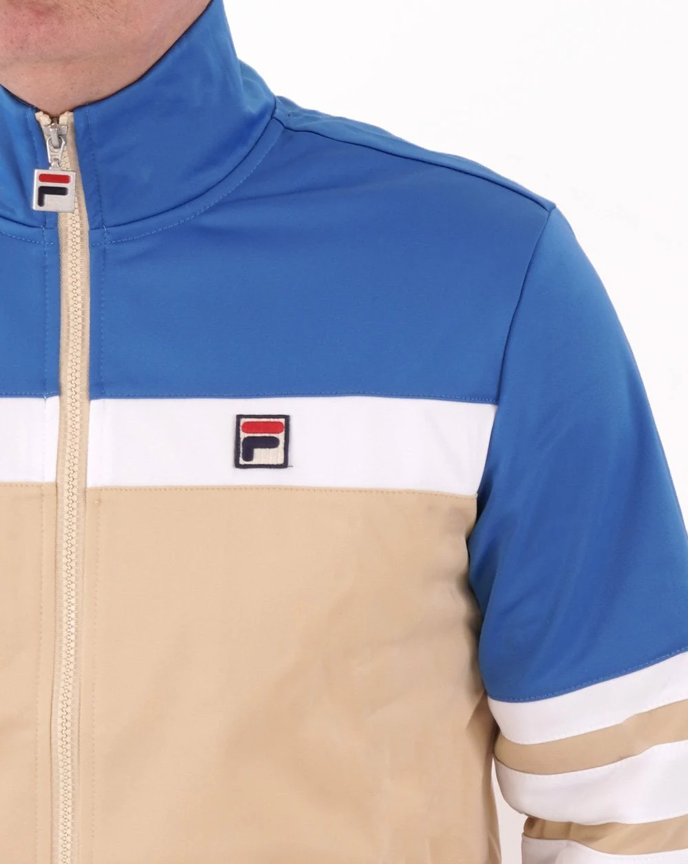 Fila Vintage Courto Mk2 Track Top Boulder/Blue - Image 2