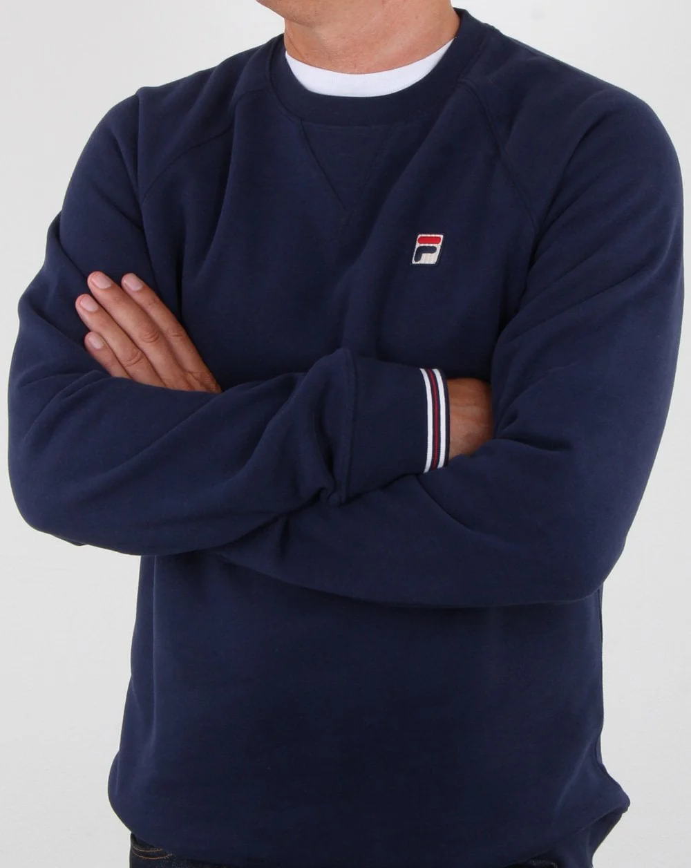 Fila Vintage Crew Sweat Navy - Image 3