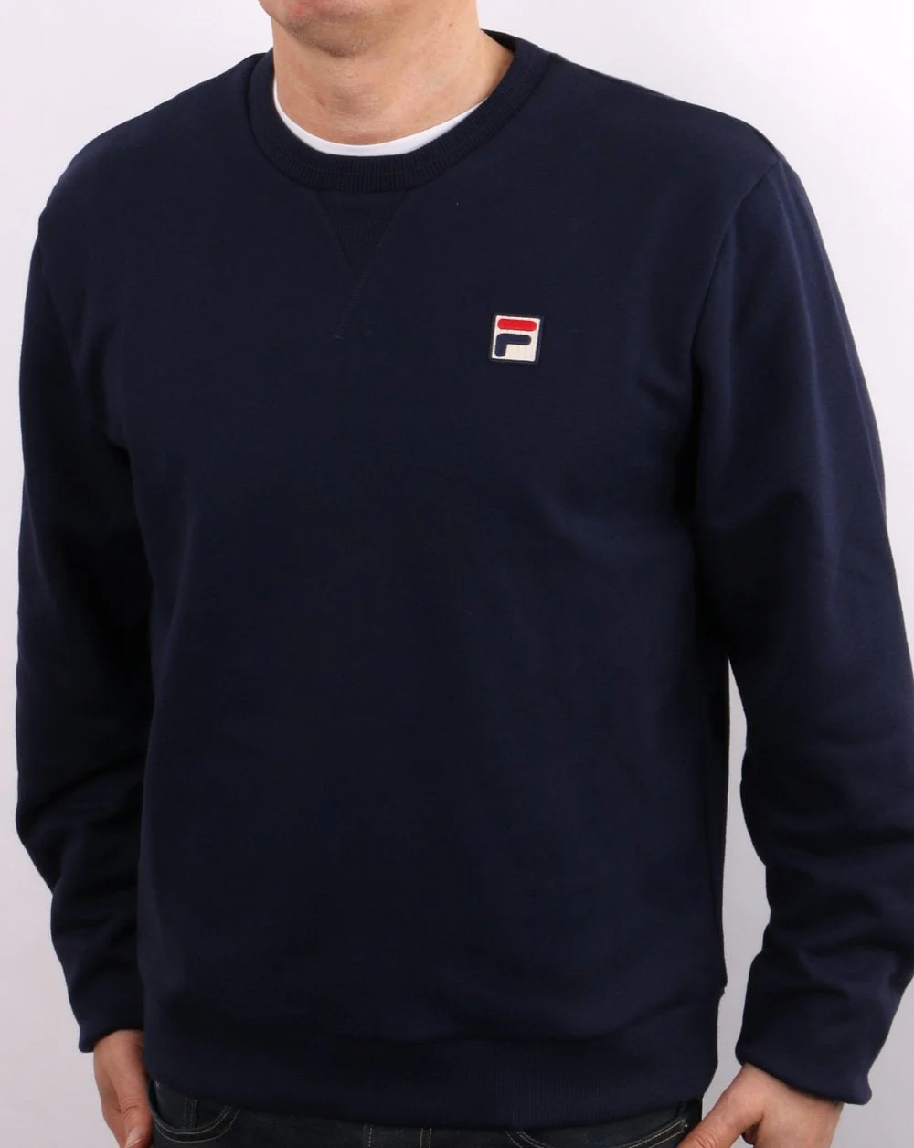 Fila Vintage Crew Sweatshirt Navy - Image 3