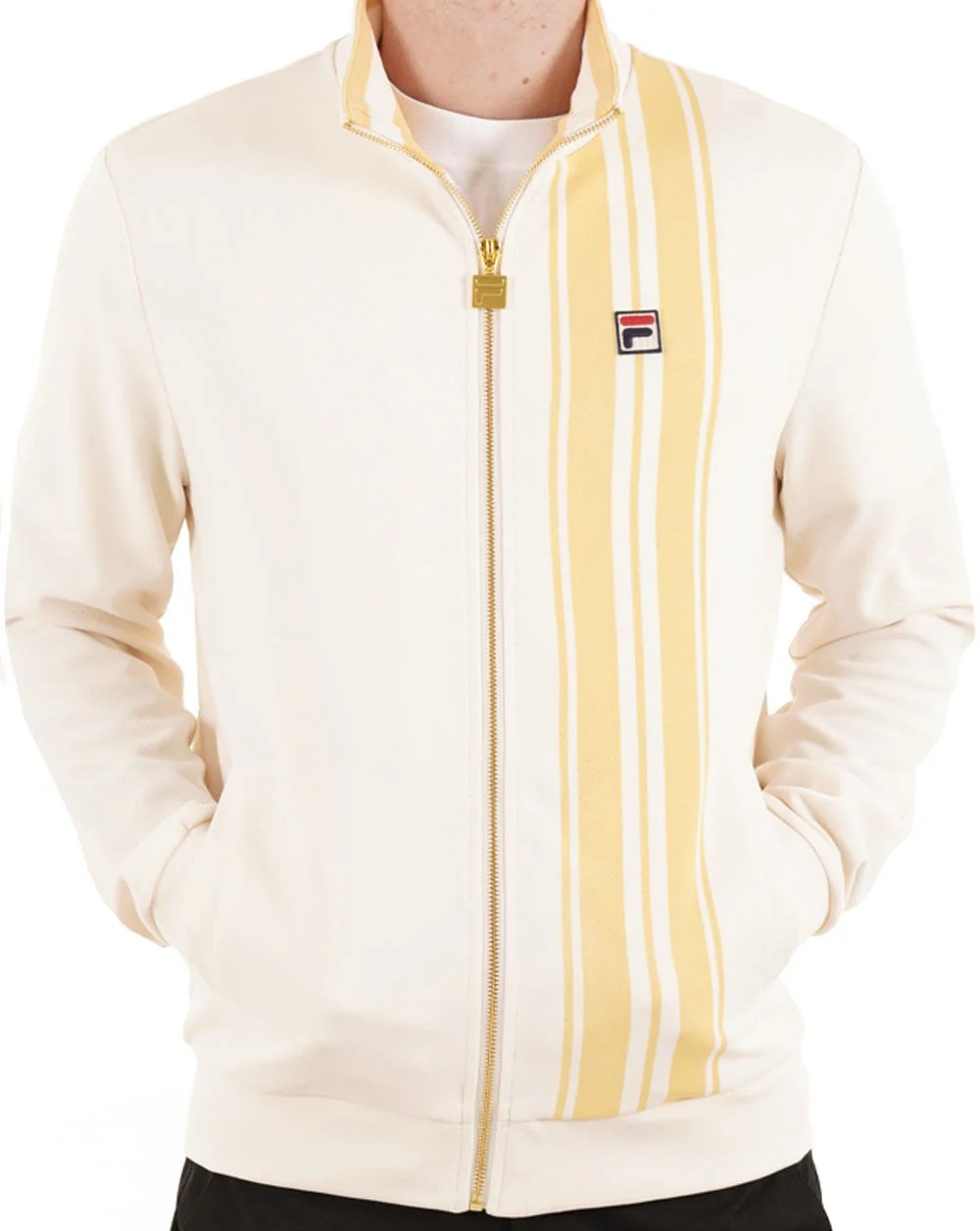 Fila Vintage Dante Track Top Gardenia Gold - Image 3