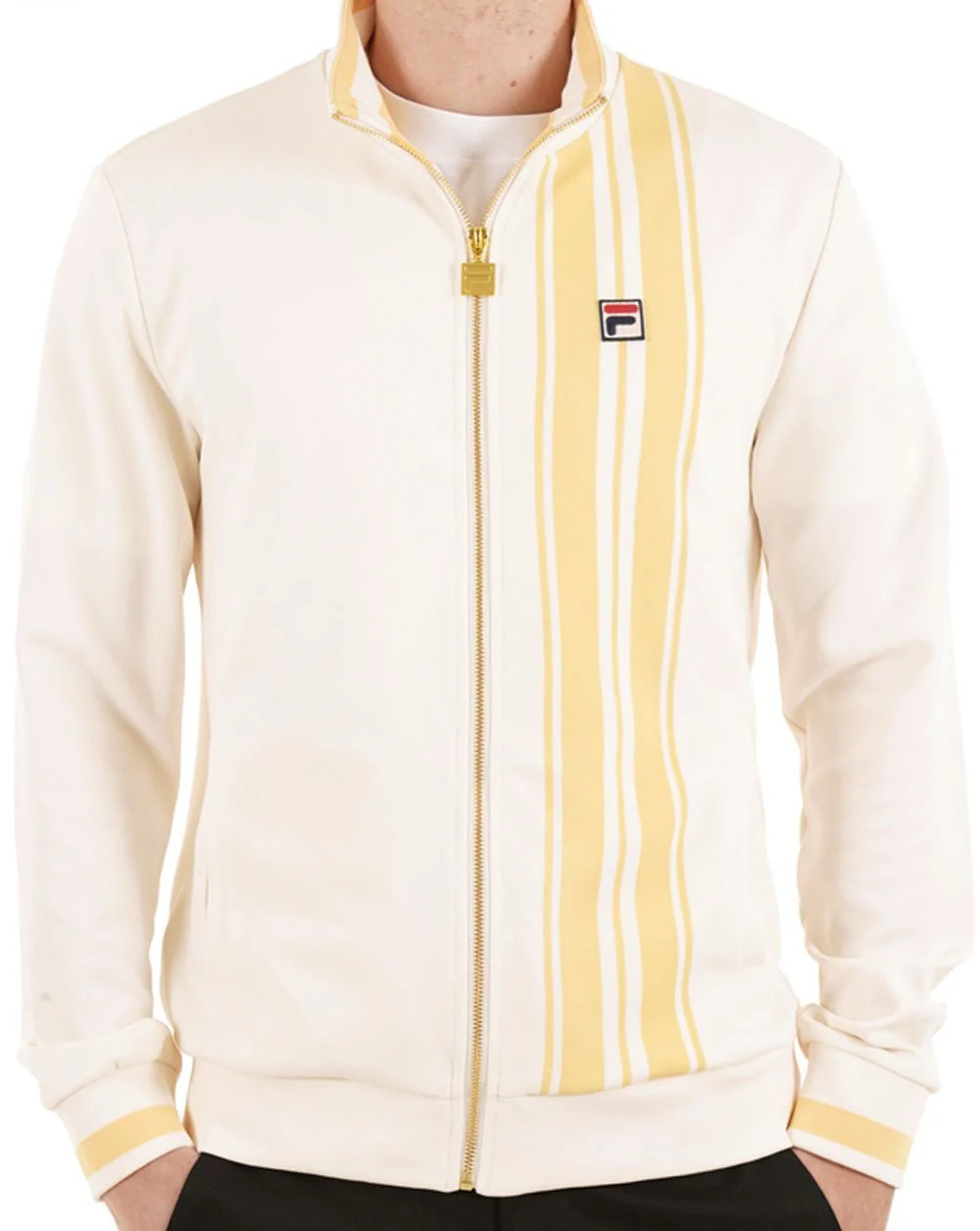 Fila Vintage Dante Track Top Gardenia Gold - Image 4