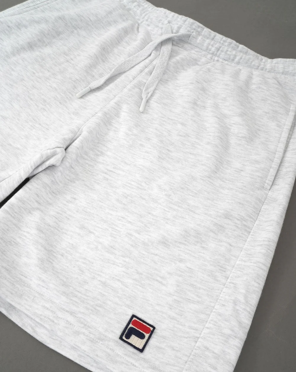 Fila Vintage Dionis Sweat Shorts Light Grey Marl - Image 3