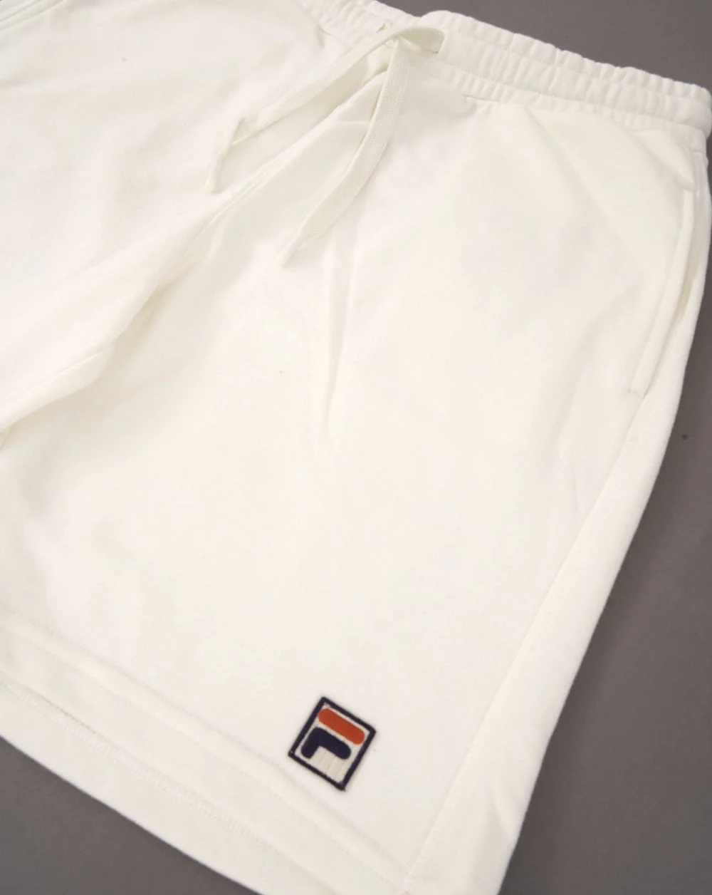 Fila Vintage Dionis Sweat Shorts Off White - Image 2