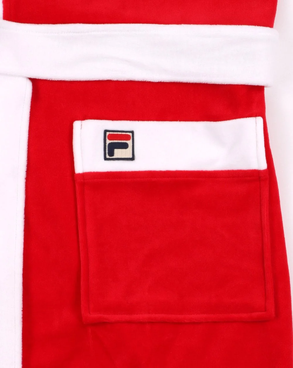 Fila Vintage Dressing Gown Red/White - Image 2