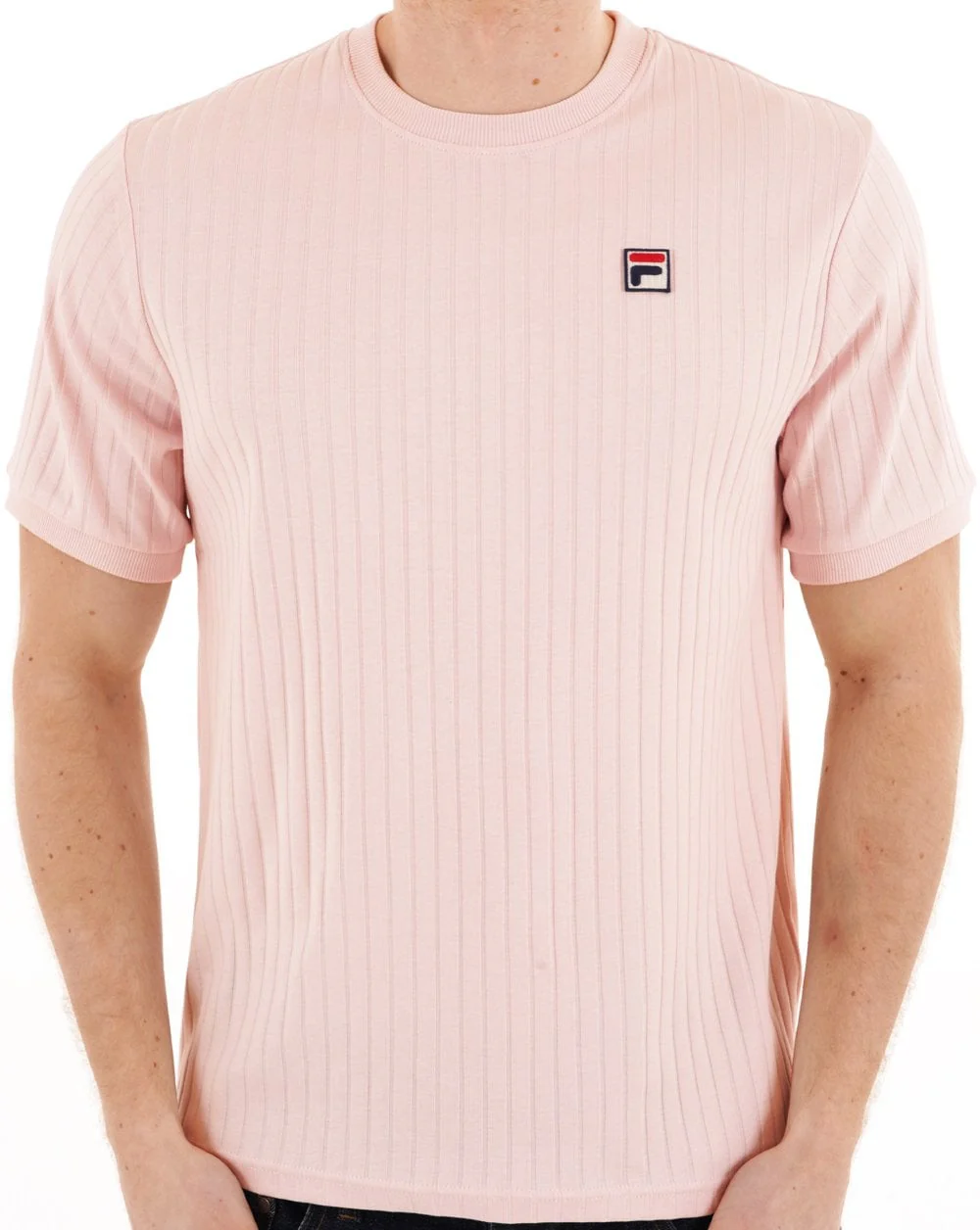 Fila Vintage Easton Ribbed T Shirt Soft Pink