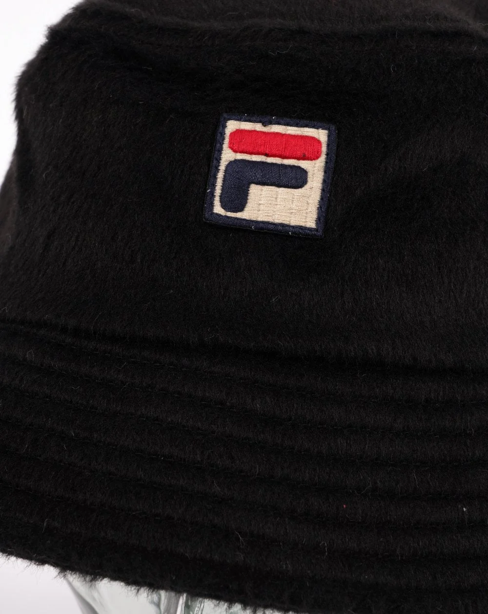 Fila Vintage Elevens Mohair Bucket Hat Black - Image 2